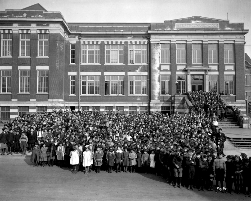 Students at Lord Strathcona Elementary School in Vancouver